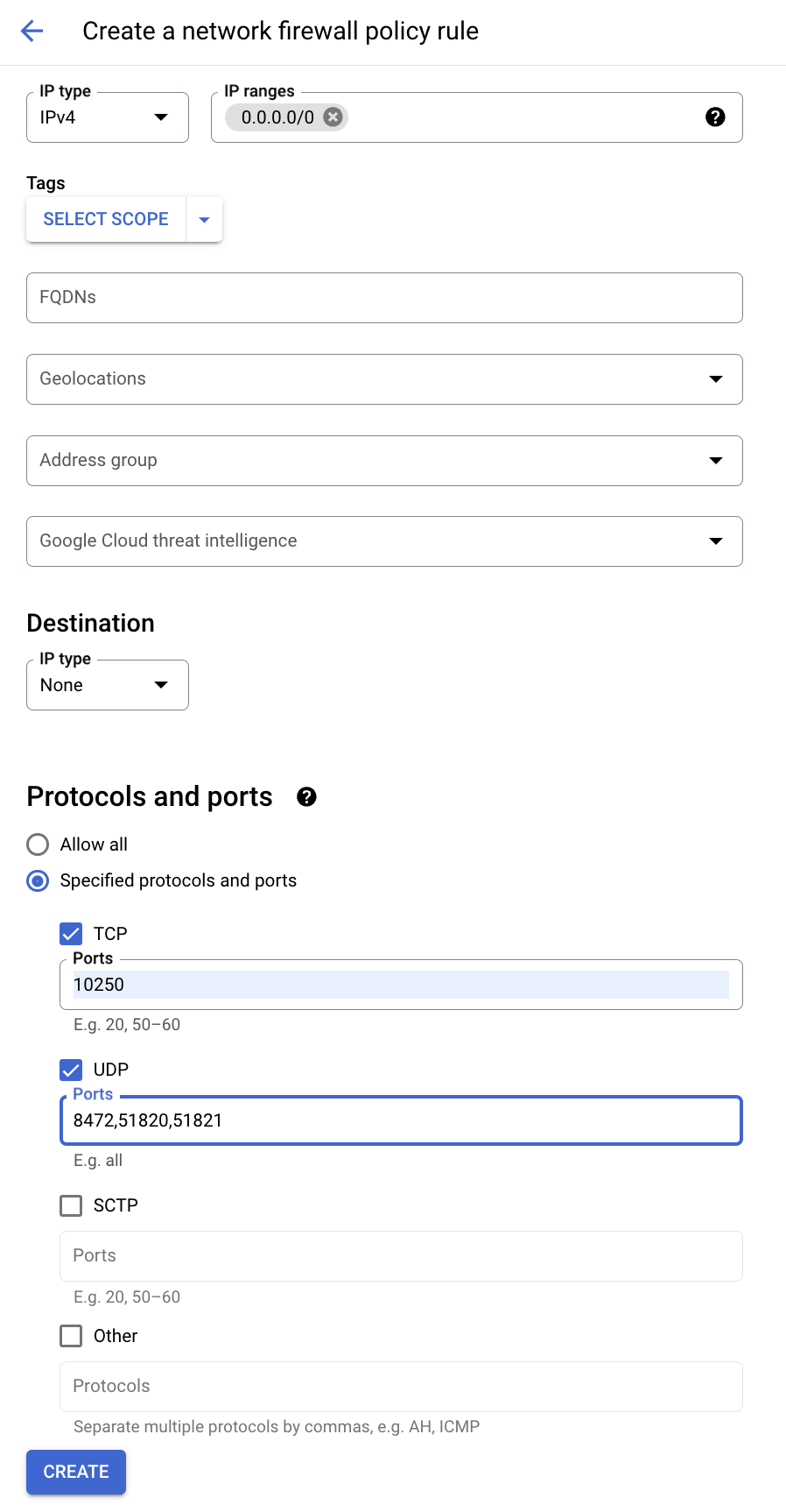 GCP Compute engine